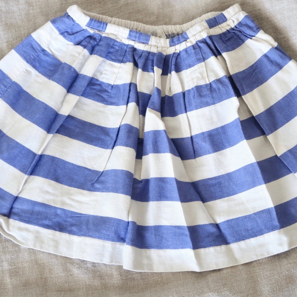 Dagmar Daley blue / white striped skirt sz 2